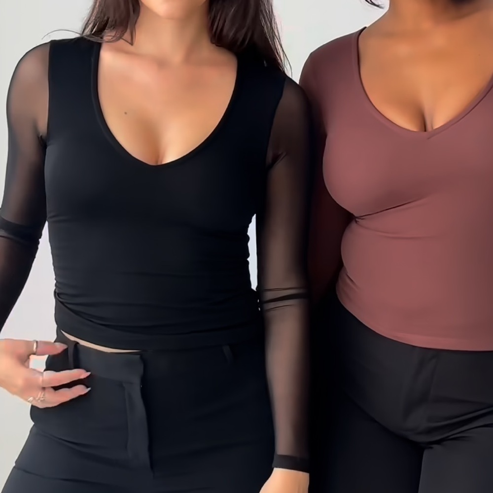 Klassy Network Mesh Back Bramisuit, Black XL